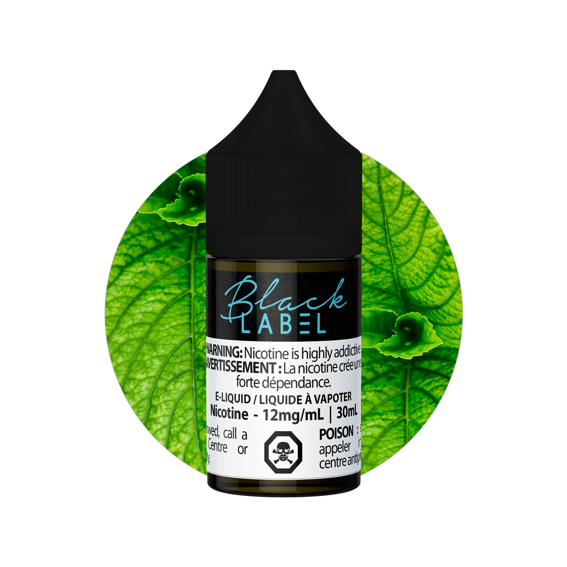 Vaporus Black Label Fresh Mint 30 mL bottle