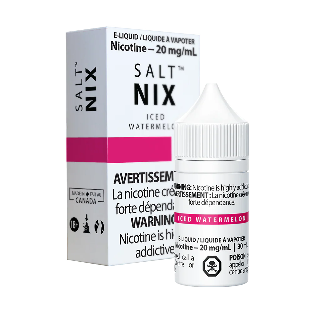 Vaporus Salt Nix Iced Watermelon 30 mL bottle and box