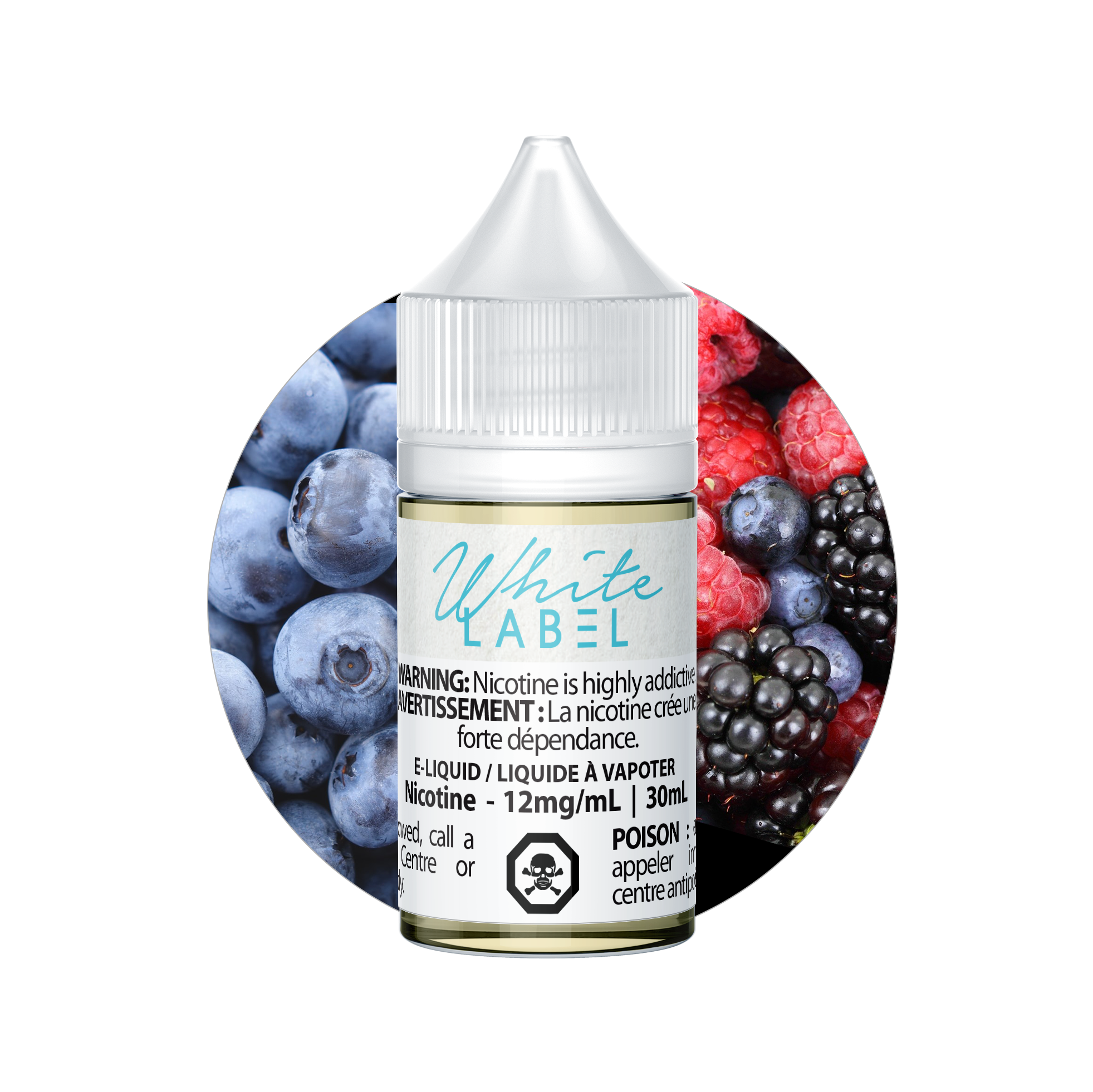 Vaporus White Label Blue 30 mL bottle