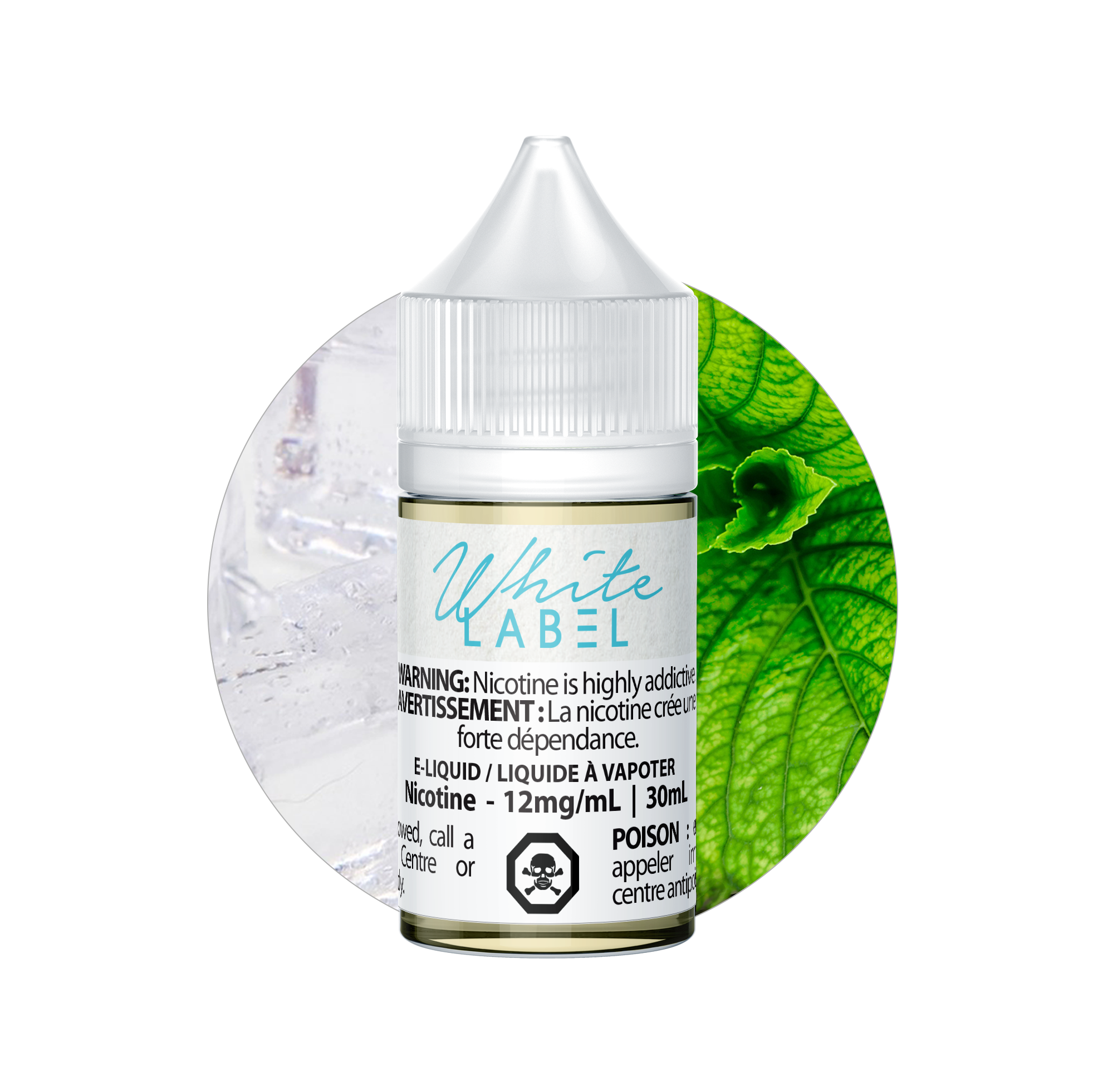 Vaporus White Label Icy Menthol 30 mL bottle
